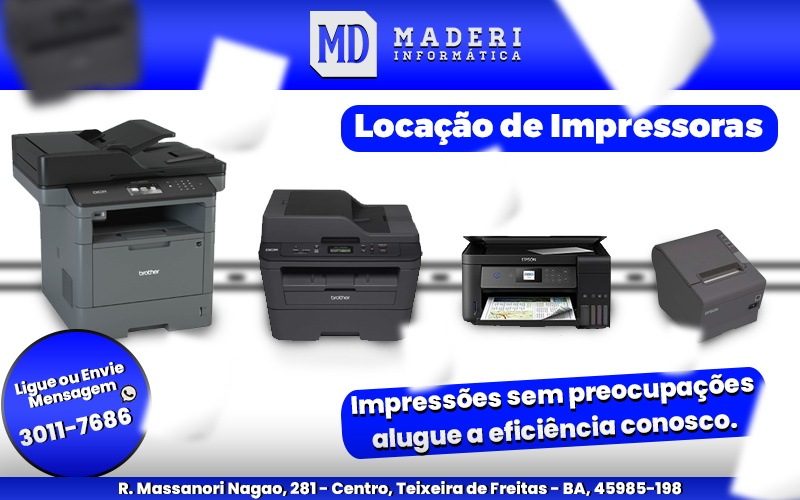 Aluguel de impressora - Outsourcing de Impressão